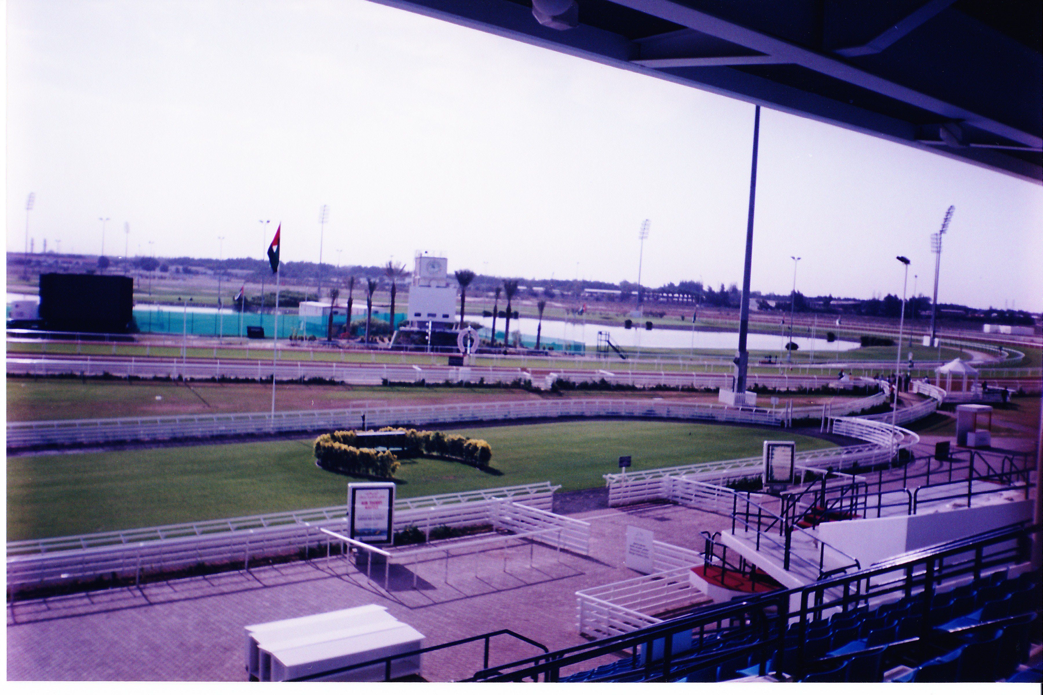 the magnificent parade ring of nad al Sheba racecourse.