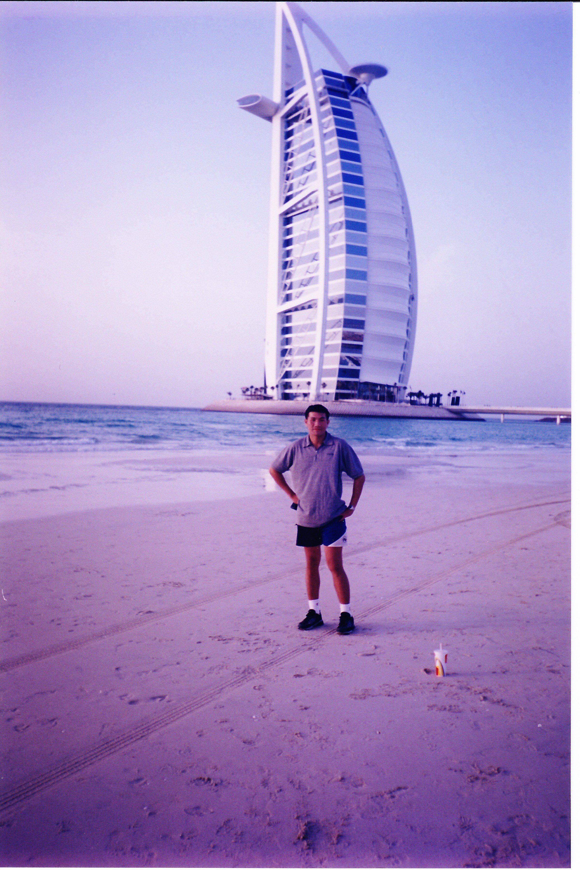 Me at the Burj al Arab Dubai just after its grand opening.