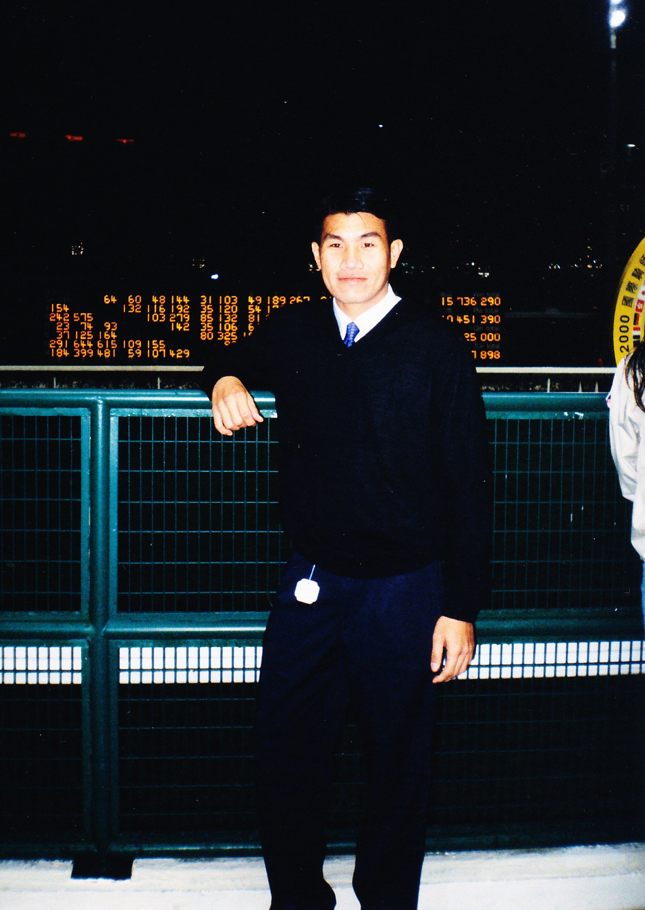 Jerome goh at Happy valley racecourse in Hong Kong